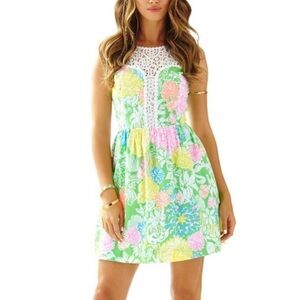 Lilly Pulitzer Raegan Dress Hibiscus Stroll 12